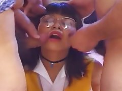 Asian Bukkake Cumshot Facial 