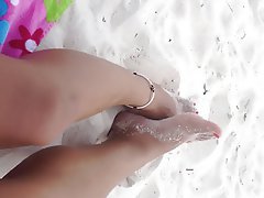 Asian Beach Foot Fetish Outdoor 